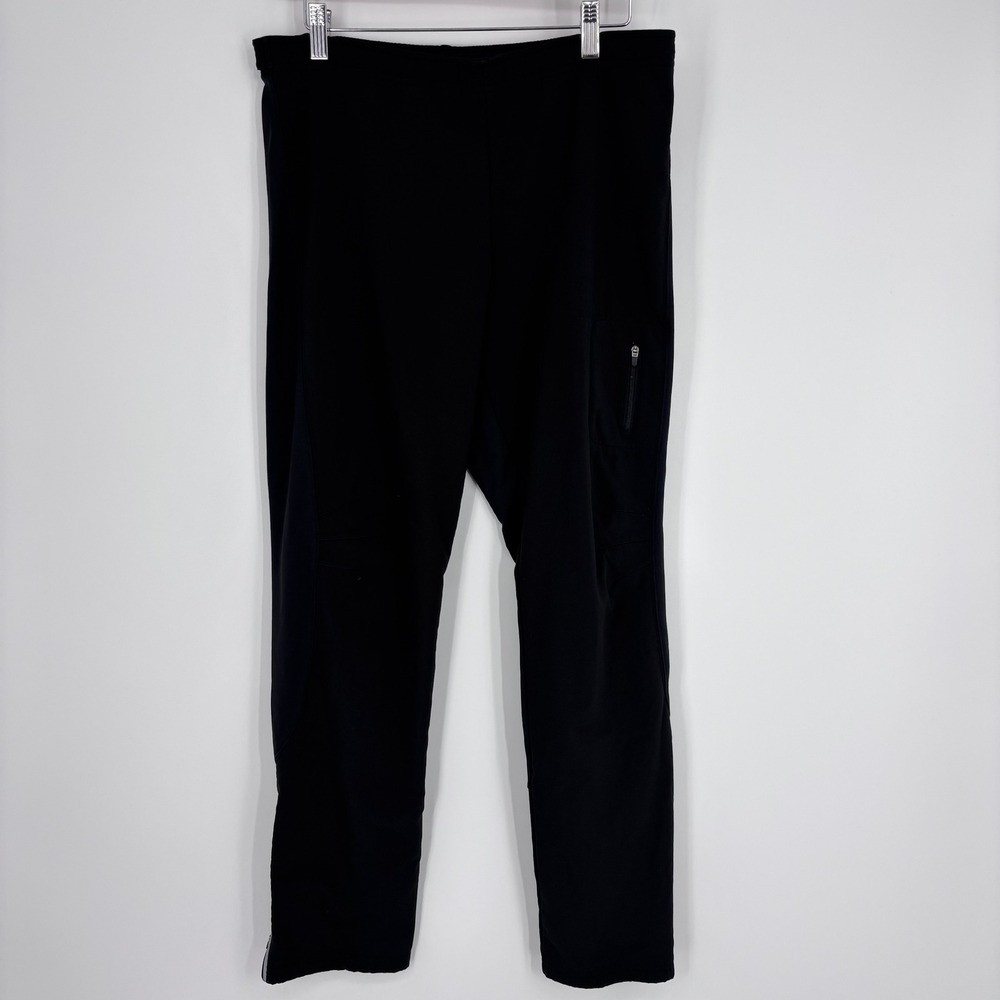 Title Nine Hiking Pants Womens LS Black Fleece Lined Zip Hem Winter Outdoor
